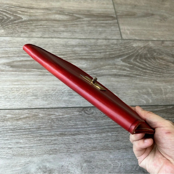 Hand Tooled Leather Wallet Clutch - Picture 5 of 10